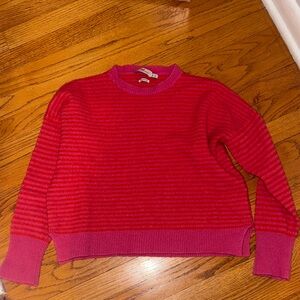 Vineyard Vines Red and Pink Striped Sweater